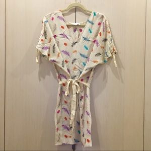 Corey Lynn Calter silk feather dress